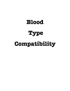 Preview of Blood Type Compatibility - DNA