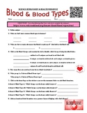 Blood Type Webquest (human health / blood drive / answer k