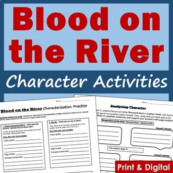 Preview of Blood on the River Character Traits - Printable & Digital