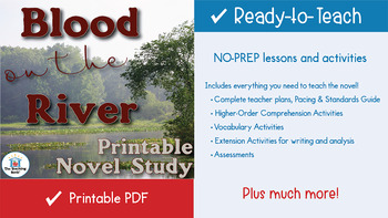 Blood On The River Novel Study Book Unit Printable Version By The Teaching Bank