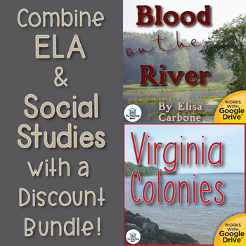 Preview of Blood on the River Novel Study and Virginia Colonies US History Unit Bundle