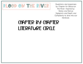 Preview of Blood on the River Student Guide by Chapter-Digital or Printable