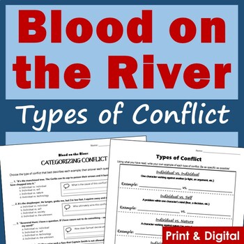 Preview of Blood on the River Types of Conflict - Printable & Digital
