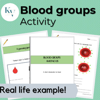 Preview of Blood typing notes and activities