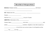 Bloodborne Pathogen Guided Notes