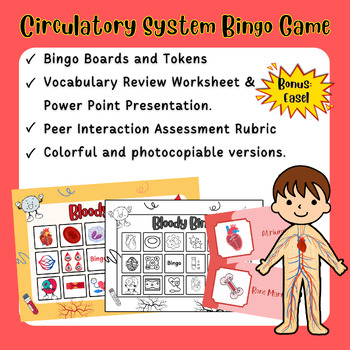 Preview of Bloody Bingo: Circulatory System Bingo Games