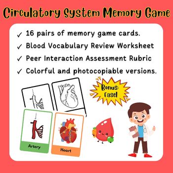 Preview of Bloody Memory: Circulation System Memory Game