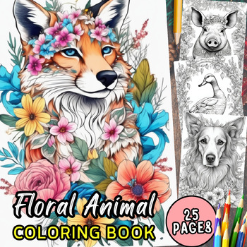 Preview of Bloom Animal Christmas Coloring Page 4th grade Coloring Sheet Kindergarten Craft