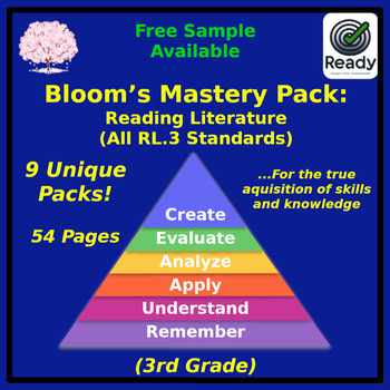 Preview of Bloom Standards: Reading Literature (3rd Grade)
