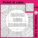 Bloom With Kindness Collaborative Poster, Kindness Mental 