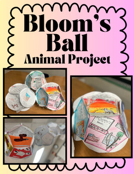 Preview of Bloom's Ball (Editable) - Animal Project - Dodecagon - Research - Printable