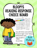 Bloom's Reading Response Choice Board