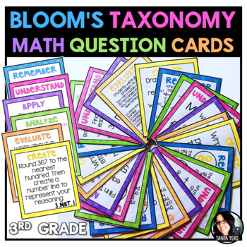 Preview of Bloom's Taxonomy Differentiated Math Questions 3rd Grade ALL STANDARDS