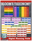 Bloom's Taxonomy (New Edition) Digital Planning Verbs & Cards