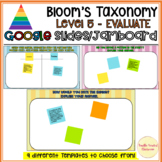 Bloom's Taxonomy Jamboard™ Google Slides Higher Order Thin