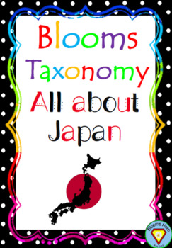 Preview of Bloom's Taxonomy: Japan Activities