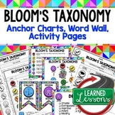 Bloom's Taxonomy Posters, Anchor Charts, Word Wall, Quick 