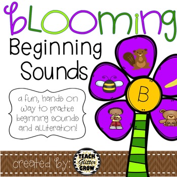 Preview of Beginning sound and alliteration center activity