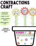 Blooming Contractions + Match Contractions + Grammar Craft