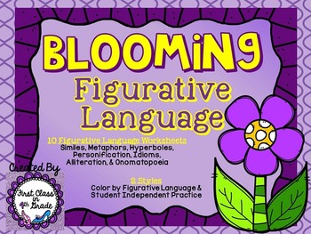 Preview of Blooming Figurative Language (Flower Literary Device Unit)