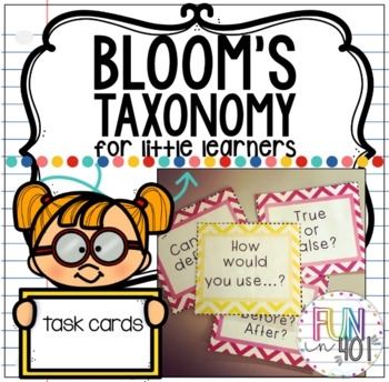 Preview of Bloom's Taxonomy Questions, Task Cards and Activities For Kids