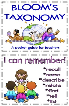 Preview of Blooms Higher Order Thinking Teacher Cards