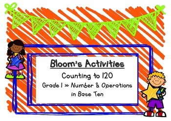 Preview of Blooms Math Counting to 120 Choice Board