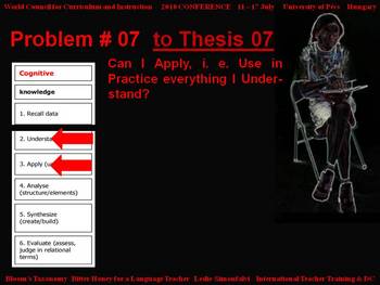 Preview of Bloom's Taxonomy: Bitter Honey for a Language Teacher - Problem # 07