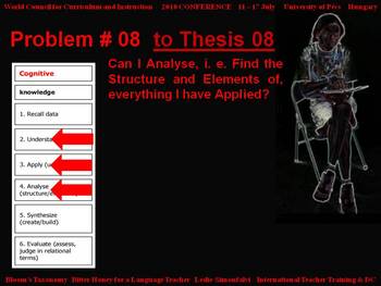 Preview of Bloom's Taxonomy: Bitter Honey for a Language Teacher - Problem # 08