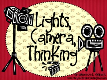 Preview of Movie Themed Bloom's Taxonomy Class Posters (Lights, Camera, Thinking!)