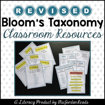 Bloom's Taxonomy Classroom Resources by MsJordanReads | TpT