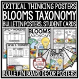 Blooms Taxonomy Posters Questions Chart Higher Order Think