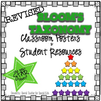 Preview of Bloom's Taxonomy {Posters and Student Resources} HOTS