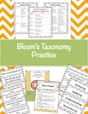 Bloom's Taxonomy Practice