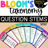Blooms Taxonomy Question Stems Higher Order Thinking Questions