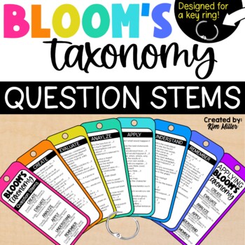 Preview of Blooms Taxonomy Question Stems Higher Order Thinking Questions