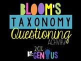 Bloom's Taxonomy Questioning Activity for Genius Hour