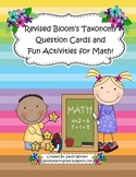 Math Talk Questions & Activities Using Bloom's Taxonomy Fo