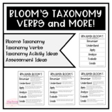 Blooms Taxonomy Verbs and MORE