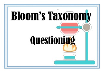 Preview of Bloom's Taxonomy for Science - questioning posters