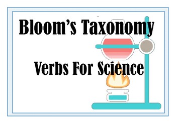 Preview of Bloom's Taxonomy for Science - verb posters