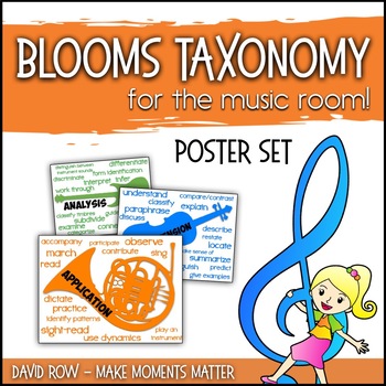 Preview of Blooms in Music Rooms - Music Advocacy Posters