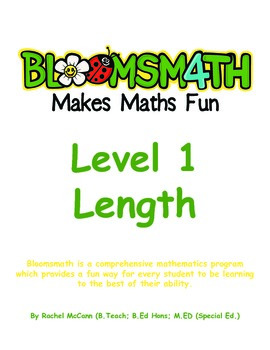 Preview of Bloomsmath Differentiated Length Kindergarten Maths Activities