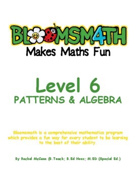 Preview of Bloomsmath Differentiated Patterns & Algebra Maths Activities for Year 5