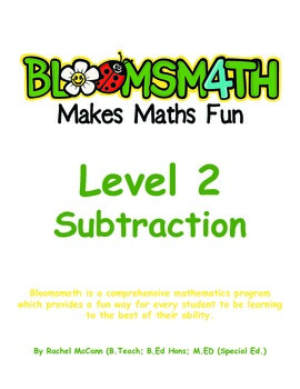 Preview of Bloomsmath Differentiated Subtraction Year 1 Maths Activities