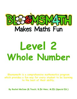 Preview of Bloomsmath Differentiated Whole Number Maths Activities for Year 1