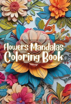 Preview of Blossom Bliss: Flowers Mandala Coloring Book – 50 Pages of Botanical Serenity