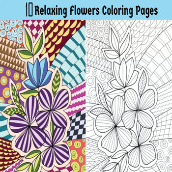 Preview of Blossom Bonanza: A Free Floral Coloring Fiesta for Kids