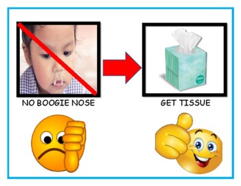 Preview of Blow Your Nose No Boogies Get Tissue