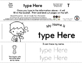 Blowing Bubbles - Boy - Editable Name Booklet w/ Beginning